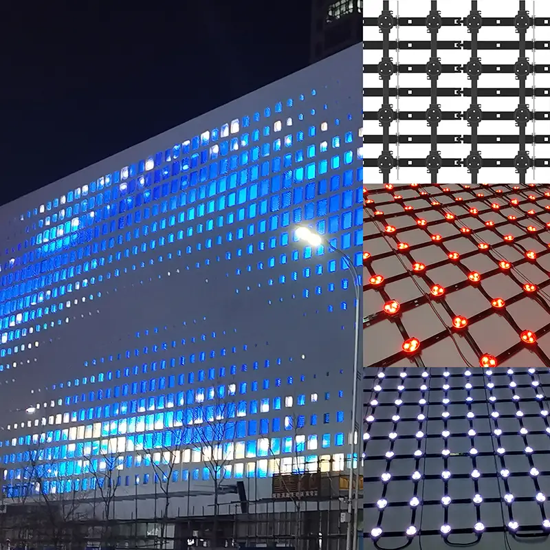 LED Mesh untuk fasad gedung