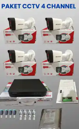 Paket CCTV 4 Channel Hikvision Terbaik untuk Rumah & Usaha