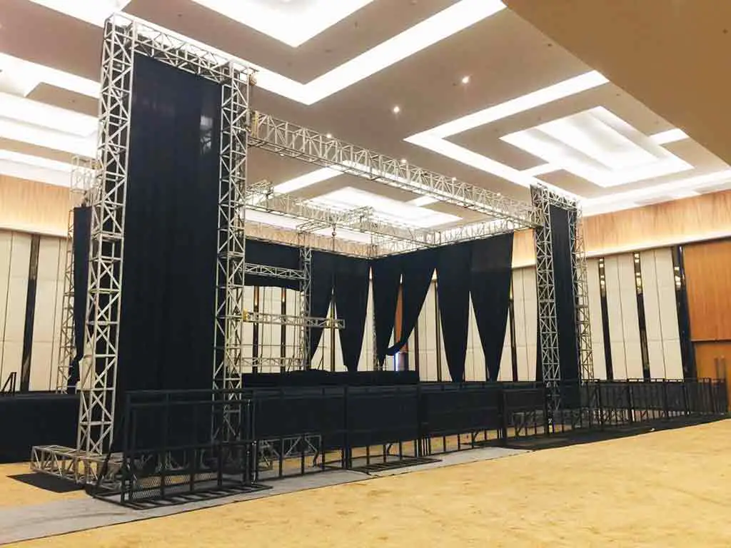 dekorasi panggung rigging