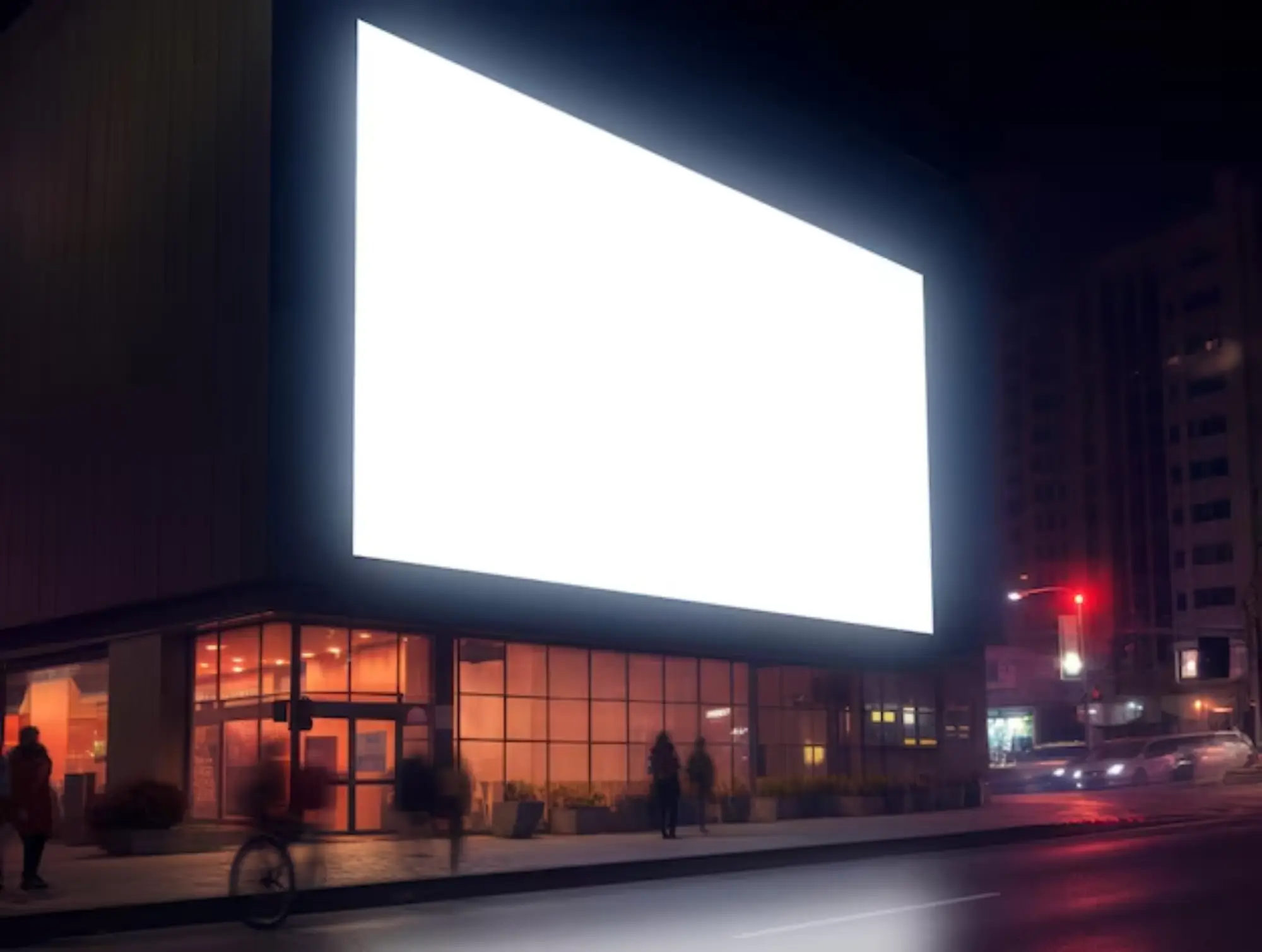 background videotron ide desain