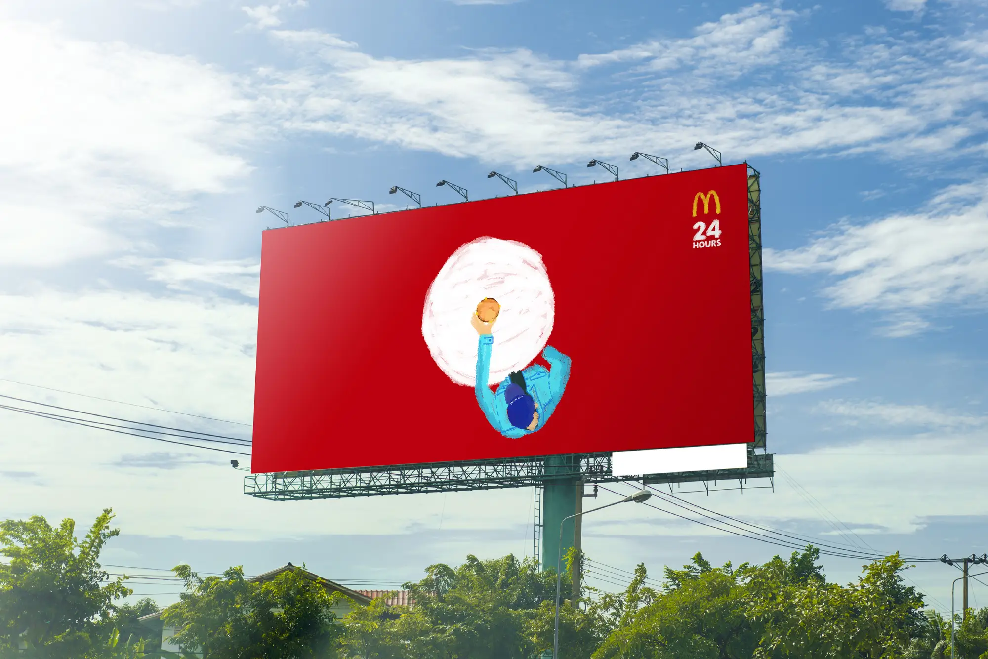 papan reklame kecil