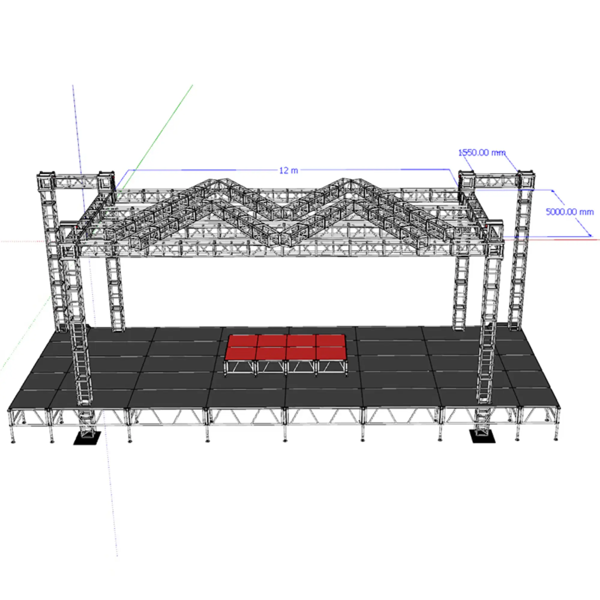 ukuran rigging panggung