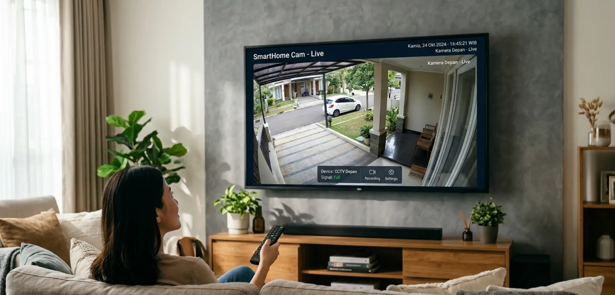 CCTV Tampil di Smart TV Langsung