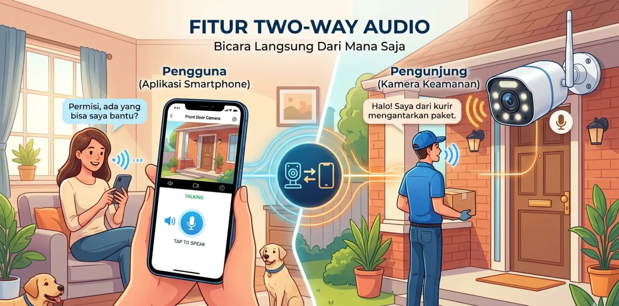 Fitur Two-Way Audio