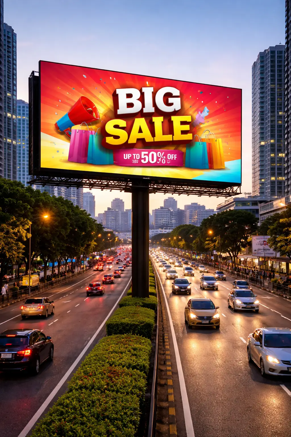 Layar Iklan di Jalan