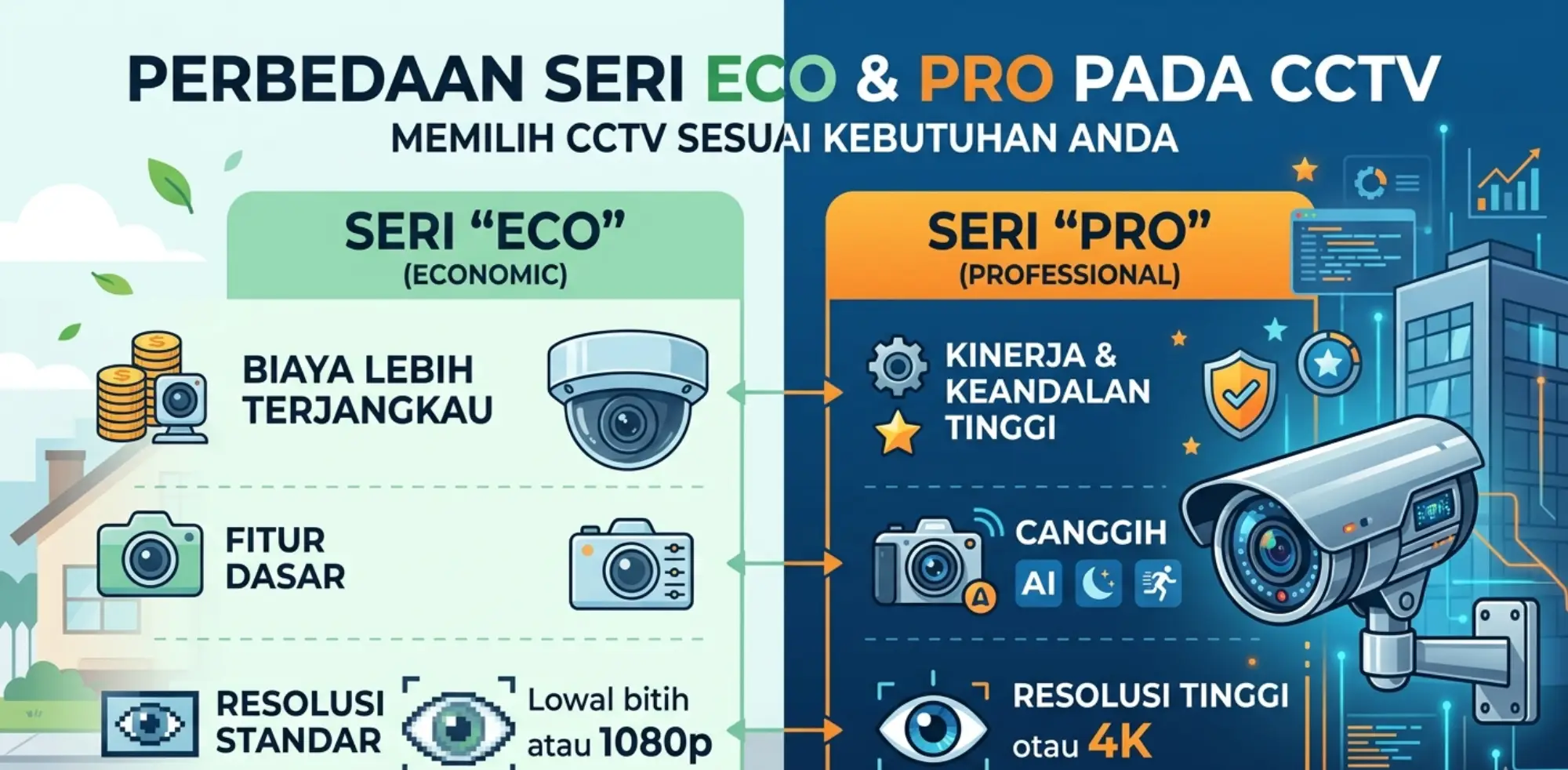 Perbedaan Seri Eco dan Seri Pro CCTV