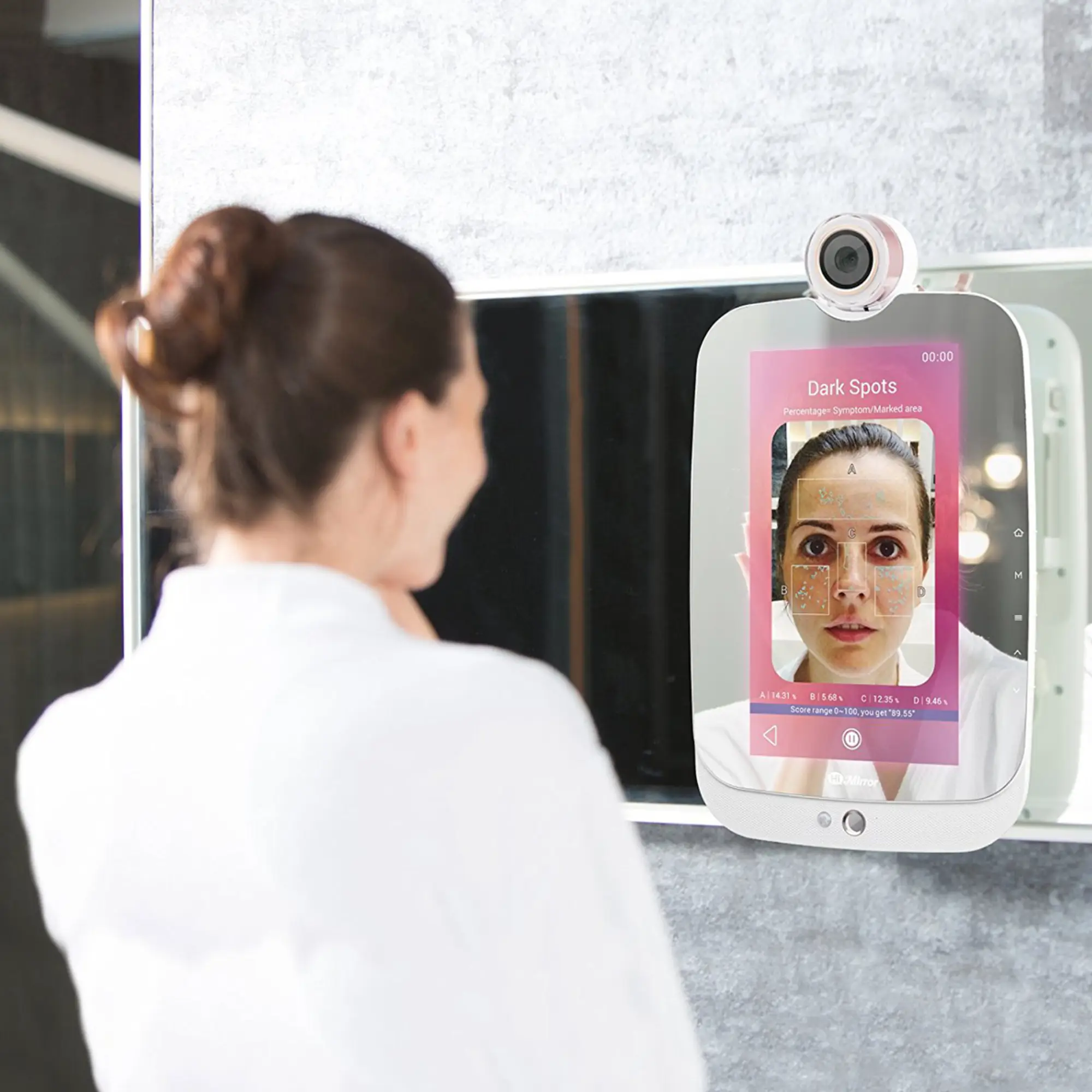 cara kerja _Smart Mirror_ di toko kosmetik