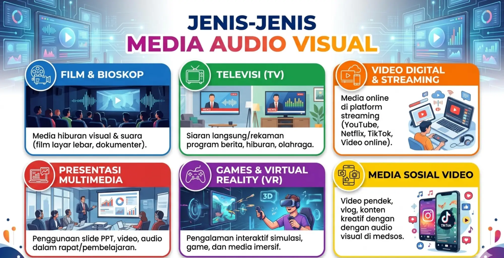 jenis-jenis media audio visual