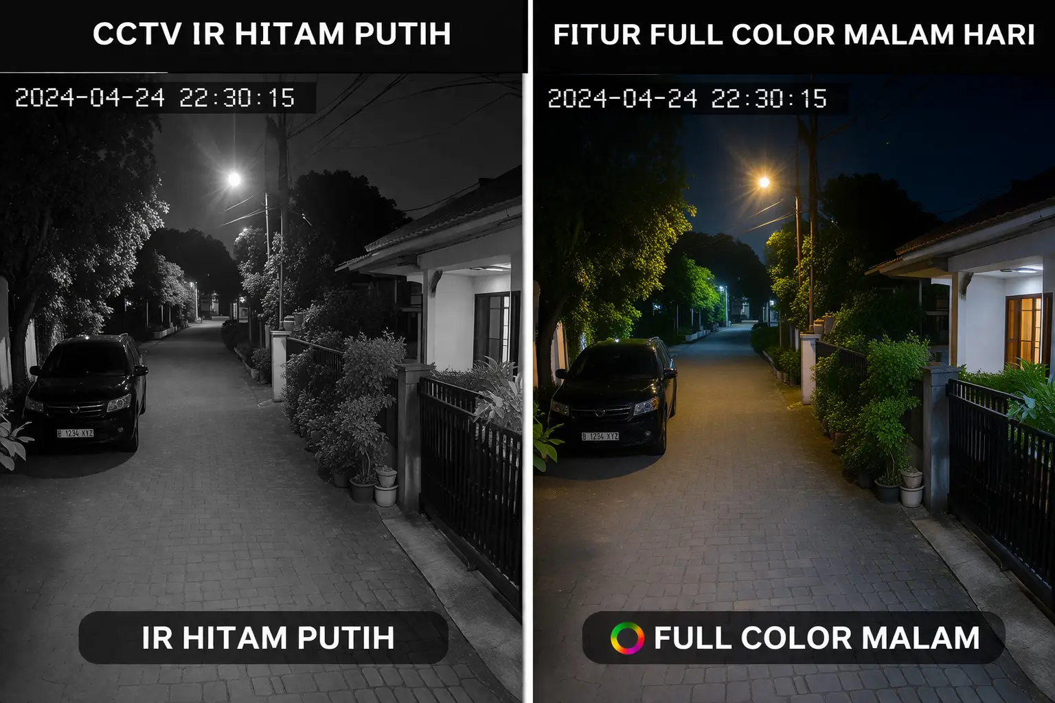 keunggulan kamera CCTV dengan fitur Full Color malam hari