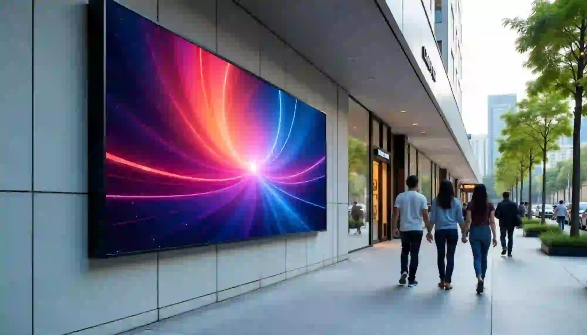 cara memasang videotron wall-mount